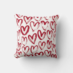 Cojín Decorativo Corazones de color rojo