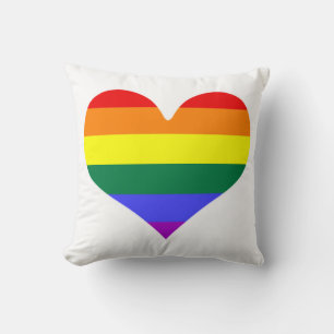 Cojín Decorativo Corazones de colores LGBT