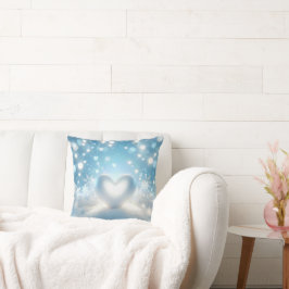 Cojín Decorativo Corazones de nieve