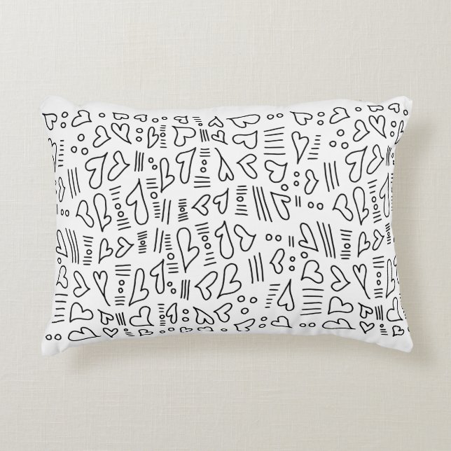 Cojín Decorativo Corazones de perro 35 (Anverso)