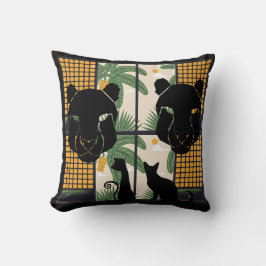 Cojín Decorativo Corazones de Pumas rugientes