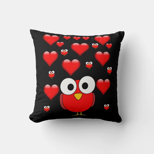 cojín decorativo corazones de San Valentín (Anverso)