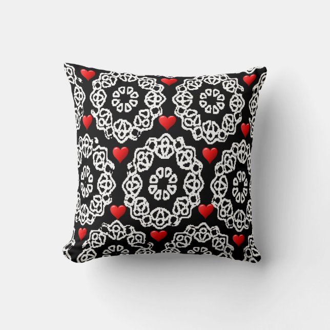 cojín decorativo corazones de San Valentín (Anverso)