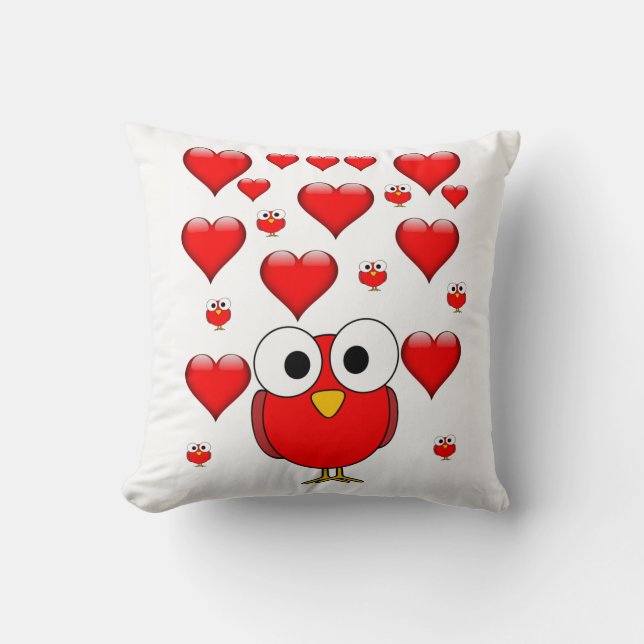 cojín decorativo corazones de San Valentín (Anverso)