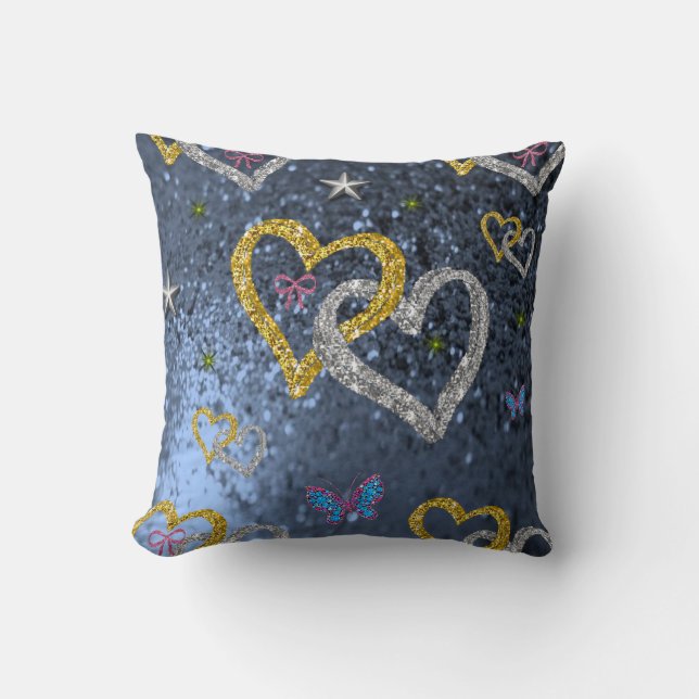 cojín decorativo corazones de San Valentín (Anverso)