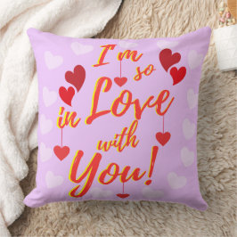 Cojín Decorativo Corazones de San Valentín tan enamorados