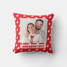 Cojín Decorativo Corazones Feliz Día de San Valentín Patrón de Amor