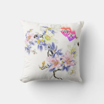 Corazones flamantes de monograma doble con flores