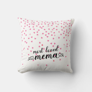 Cojín Decorativo Corazones Mema Más Amada