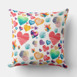 Cojín Decorativo Corazones mixtos