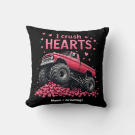 Cojín Decorativo Corazones mugrientos monstruos de San Valentín