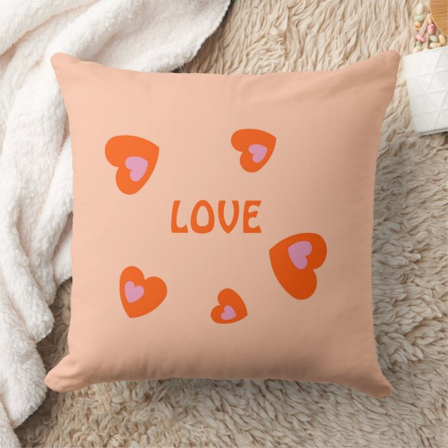 COJÍN DECORATIVO CORAZONES PARA NOVIA, NOVIO, MARIDO, ESPOSA, (Manta)