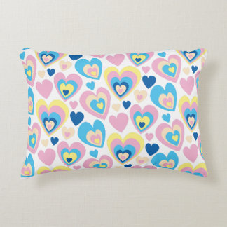Cojín Decorativo Corazones Pastel.
