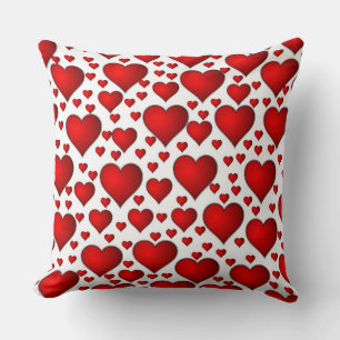 Cojín Decorativo Corazones rojos