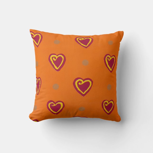 Cojín Decorativo Corazones rojos - Pillow (Anverso)