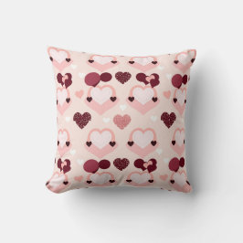 Cojín Decorativo Corazones rosados