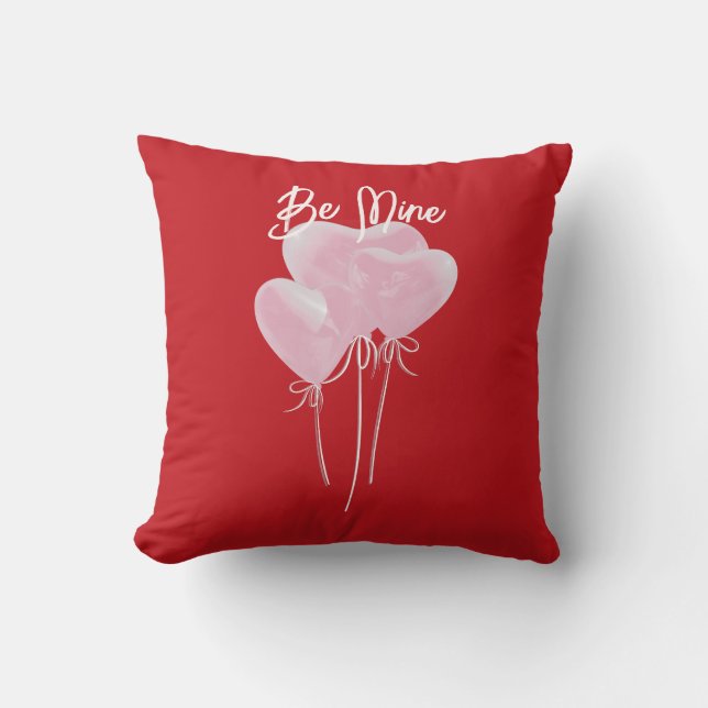 Cojín Decorativo Corazones Rosas (Anverso)