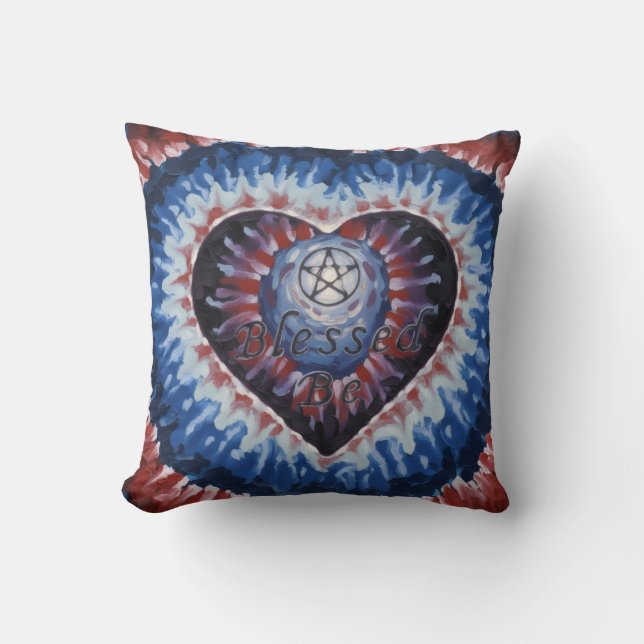 Cojín Decorativo CorazónTiedye (Anverso)