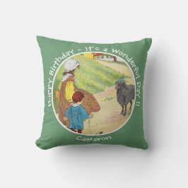 Cojín Decorativo Cordero, Cordero, Oveja Negra Colección de Fiesta 