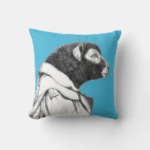 Cordero de manteca en abrigo trenzado (azul de la 