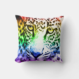 Cojín Decorativo Corey Tiger 80s Vintage Arcoíris Leopardo de las N
