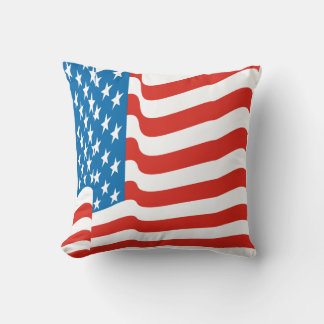 Cojín Decorativo Corey Tiger 80s Vintage Bandera estadounidense ond