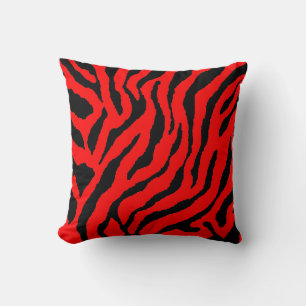 Cojín Decorativo Corey Tiger 80s Vintage Neon Rayas de Animal