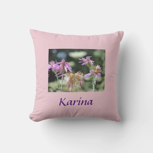 Cojín Decorativo Corfu Lilac Wildflowers (Anverso)