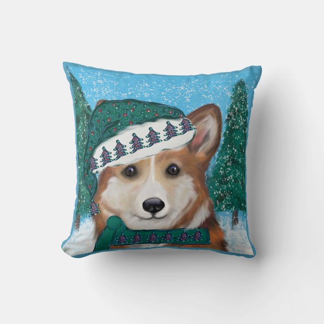 Cojín Decorativo Corgi (Anverso)