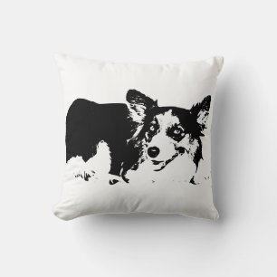 Cojín Decorativo Corgi acogedor, energía tranquila por la noche