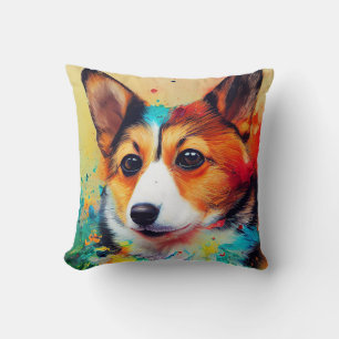 Cojín Decorativo Corgi Dog Mascota Cute Adorable Compañero Animal