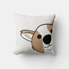 Cojín Decorativo Corgi Face Mascota Bed