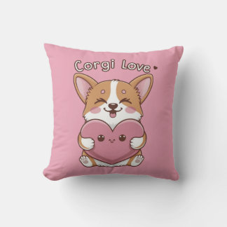 Cojín Decorativo Corgi Love