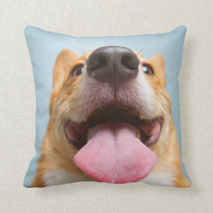Cojín Decorativo Corgi muy feliz de las imágenes el   de Getty