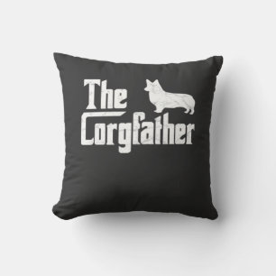 Cojín Decorativo Corgi Papá el Corgfather Camiseta Divertida para A