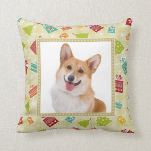 Cojín Decorativo Corgi sonriente hermoso