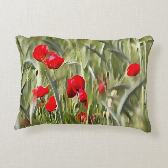 Cojín Decorativo Corn Poppies (Reverso)