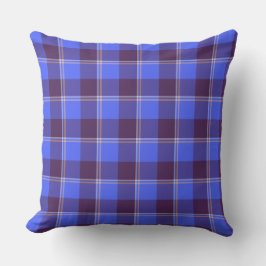 Cojín Decorativo Cornflower Blue and Livid Brown Plaid