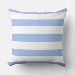 Cojín Decorativo Cornflower Blue White Awenters Stripes al aire lib