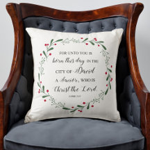 Corona de Navidad Versículo Bíblico Jesús Cristo S
