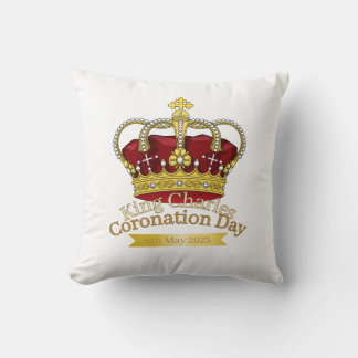 Cojín Decorativo Corona del Día de la Coronación