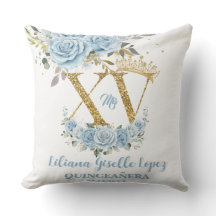 Corona floral azul XV QUINCEAÑERA Quince Keepsake