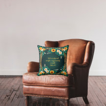Corona floral y verde personalizable
