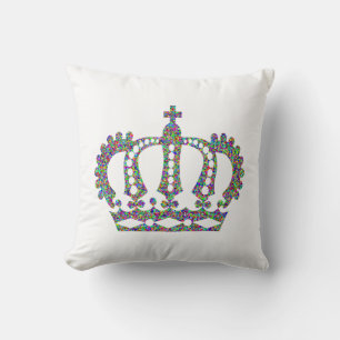 Cojín Decorativo Corona Real en patrones
