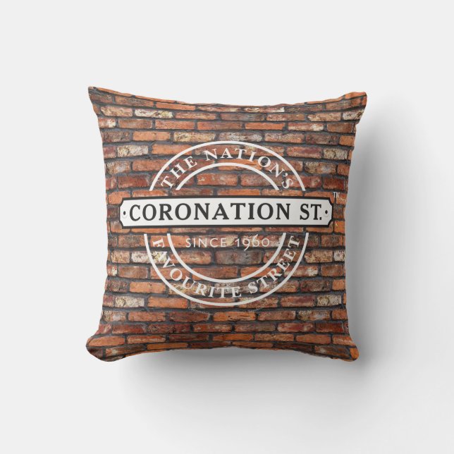 Cojín Decorativo Coronation Street - Logo (Anverso)