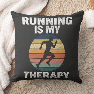 Cojín Decorativo Correr es mi terapia