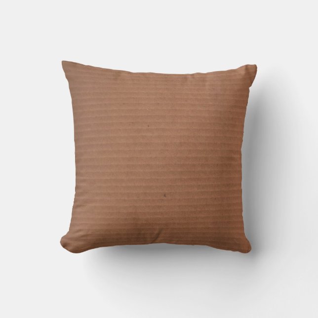 Cojín Decorativo Corrugated Brown Pillow (Anverso)