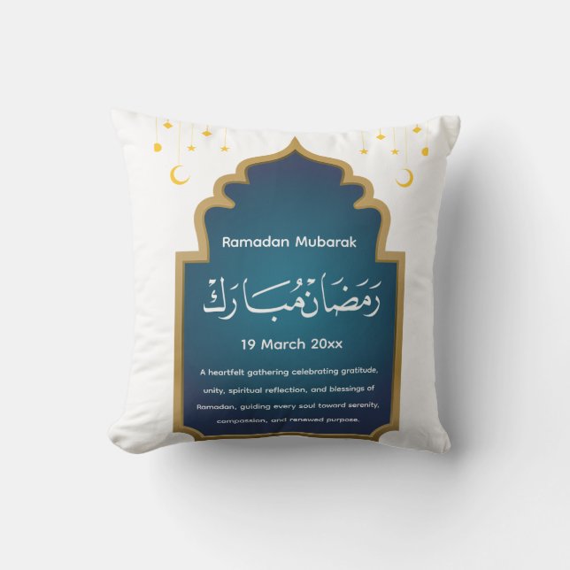 Cojín Decorativo Cortar Eid Mubara (Anverso)