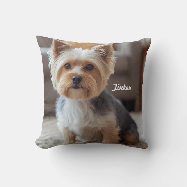 Cojín Decorativo Cortesía de Yorkshire Personalizada (Anverso)