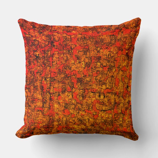 Cojín Decorativo Corteza de árbol virtual, con pequeñas manchas de  (Anverso)